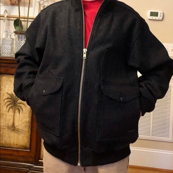 filson wool bomber jacket